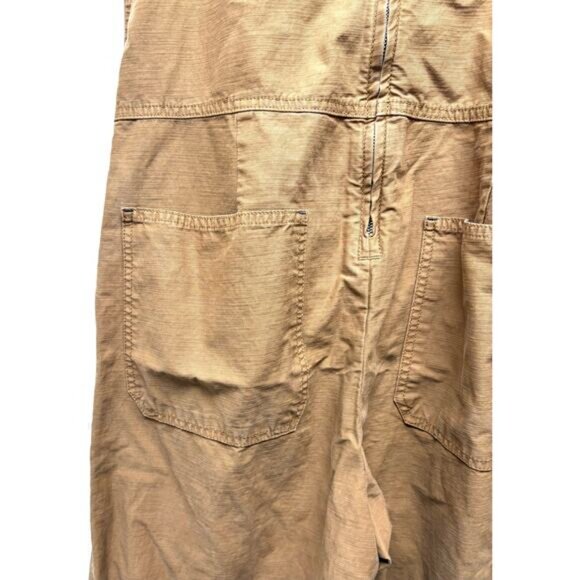 Everlane Brown Cotton Jumpsuit Sleeveless Zip Up Cargo Pockets Women’s Size 6 - Picture 5 of 6